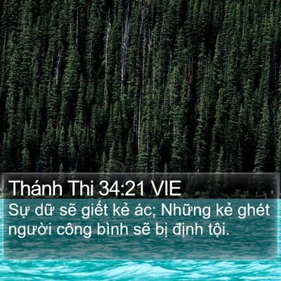 Thánh Thi 34:21 VIE Bible Verse Image