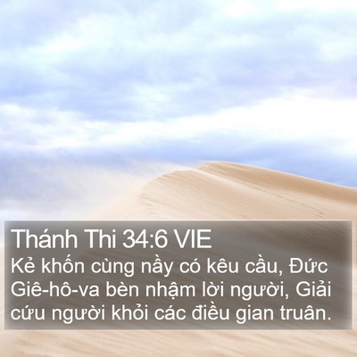 Thánh Thi 34:6 VIE Bible Verse Image