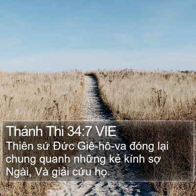 Thánh Thi 34:7 VIE Bible Verse Image