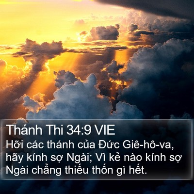 Thánh Thi 34:9 VIE Bible Verse Image