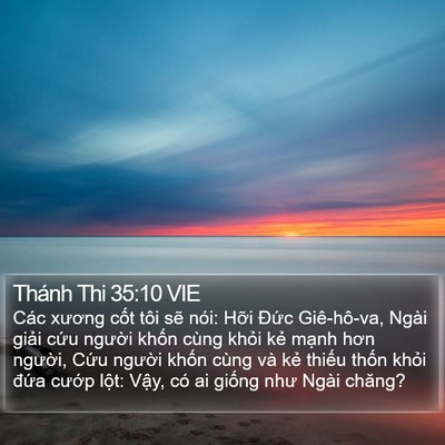 Thánh Thi 35:10 VIE Bible Verse Image