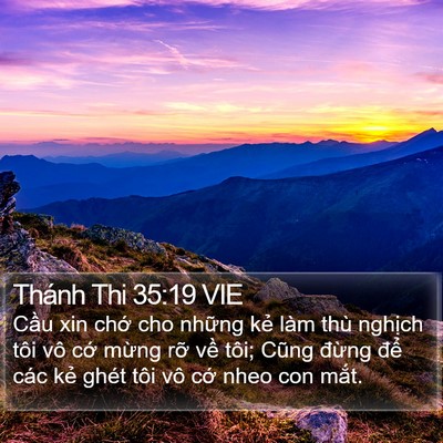 Thánh Thi 35:19 VIE Bible Verse Image