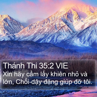 Thánh Thi 35:2 VIE Bible Verse Image