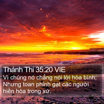 Thánh Thi 35:20 VIE Bible Verse Image