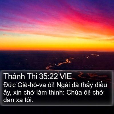 Thánh Thi 35:22 VIE Bible Verse Image