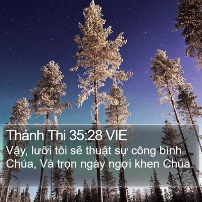 Thánh Thi 35:28 VIE Bible Verse Image