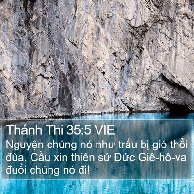 Thánh Thi 35:5 VIE Bible Verse Image