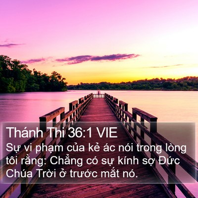 Thánh Thi 36:1 VIE Bible Verse Image