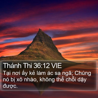 Thánh Thi 36:12 VIE Bible Verse Image