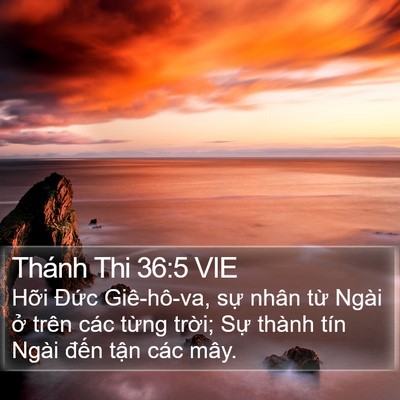Thánh Thi 36:5 VIE Bible Verse Image