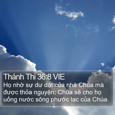 Thánh Thi 36:8 VIE Bible Verse Image