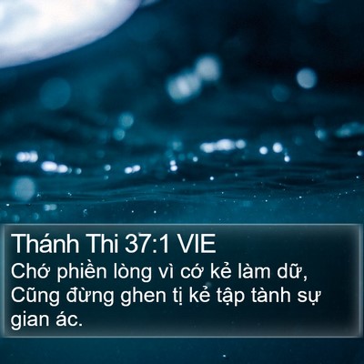 Thánh Thi 37:1 VIE Bible Verse Image