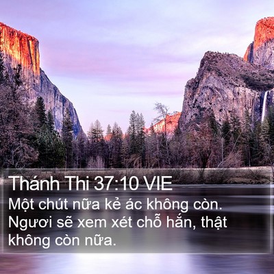 Thánh Thi 37:10 VIE Bible Verse Image