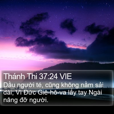 Thánh Thi 37:24 VIE Bible Verse Image