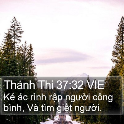 Thánh Thi 37:32 VIE Bible Verse Image