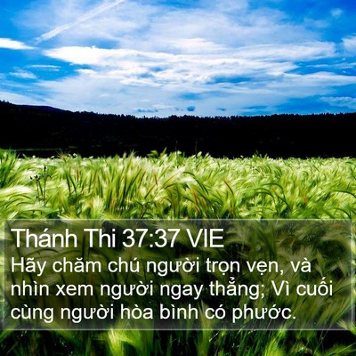 Thánh Thi 37:37 VIE Bible Verse Image