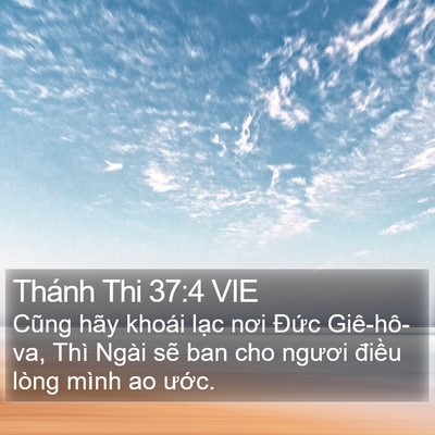 Thánh Thi 37:4 VIE Bible Verse Image