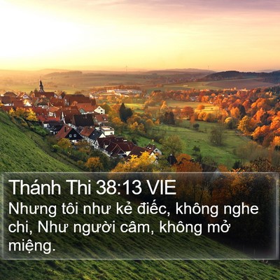 Thánh Thi 38:13 VIE Bible Verse Image