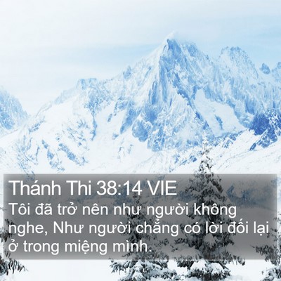 Thánh Thi 38:14 VIE Bible Verse Image