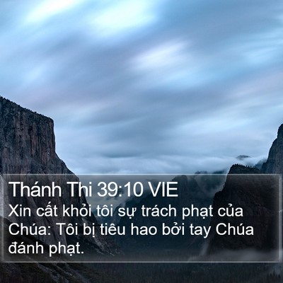 Thánh Thi 39:10 VIE Bible Verse Image