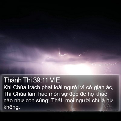 Thánh Thi 39:11 VIE Bible Verse Image