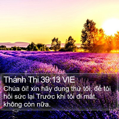 Thánh Thi 39:13 VIE Bible Verse Image