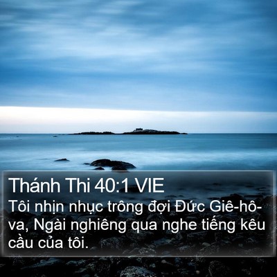 Thánh Thi 40:1 VIE Bible Verse Image