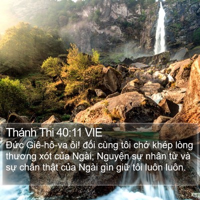 Thánh Thi 40:11 VIE Bible Verse Image
