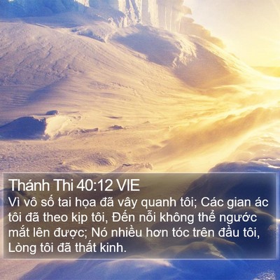 Thánh Thi 40:12 VIE Bible Verse Image