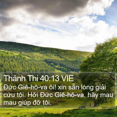 Thánh Thi 40:13 VIE Bible Verse Image