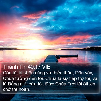 Thánh Thi 40:17 VIE Bible Verse Image