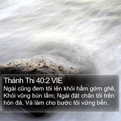 Thánh Thi 40:2 VIE Bible Verse Image