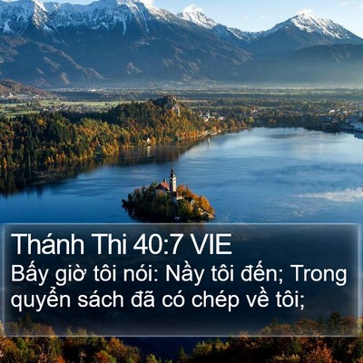 Thánh Thi 40:7 VIE Bible Verse Image