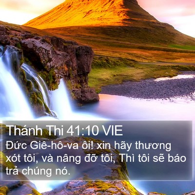 Thánh Thi 41:10 VIE Bible Verse Image