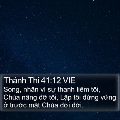 Thánh Thi 41:12 VIE Bible Verse Image