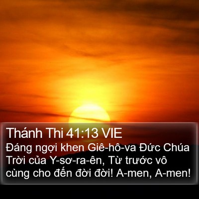 Thánh Thi 41:13 VIE Bible Verse Image
