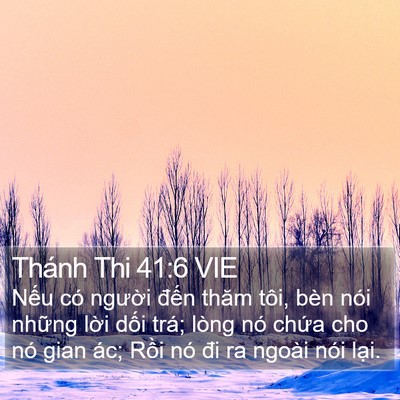 Thánh Thi 41:6 VIE Bible Verse Image