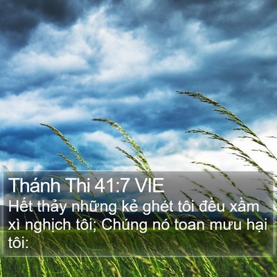 Thánh Thi 41:7 VIE Bible Verse Image
