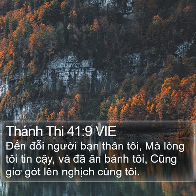 Thánh Thi 41:9 VIE Bible Verse Image