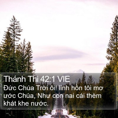 Thánh Thi 42:1 VIE Bible Verse Image