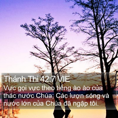Thánh Thi 42:7 VIE Bible Verse Image