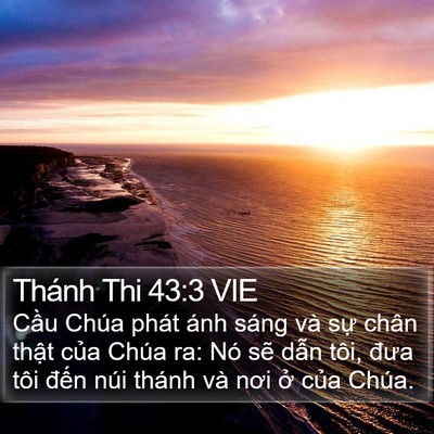 Thánh Thi 43:3 VIE Bible Verse Image