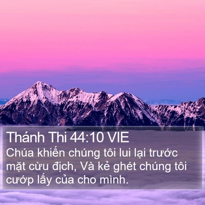 Thánh Thi 44:10 VIE Bible Verse Image