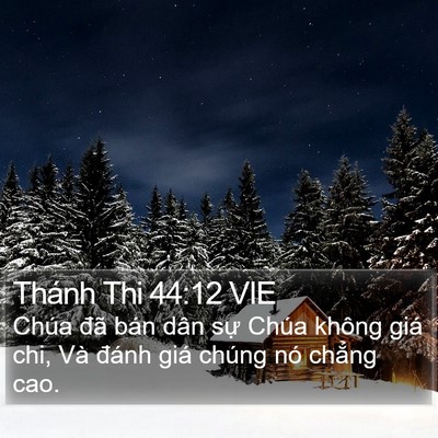 Thánh Thi 44:12 VIE Bible Verse Image