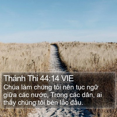 Thánh Thi 44:14 VIE Bible Verse Image