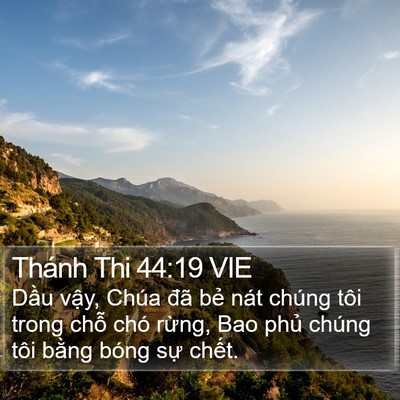 Thánh Thi 44:19 VIE Bible Verse Image