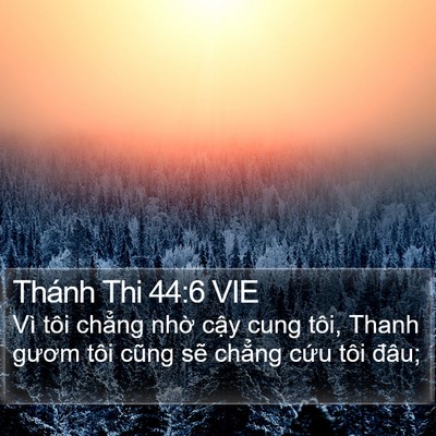 Thánh Thi 44:6 VIE Bible Verse Image