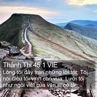 Thánh Thi 45:1 VIE Bible Verse Image