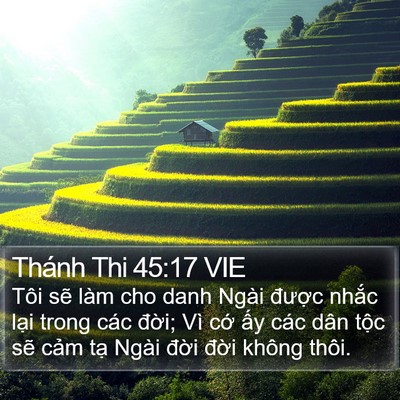 Thánh Thi 45:17 VIE Bible Verse Image