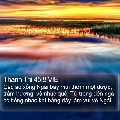 Thánh Thi 45:8 VIE Bible Verse Image
